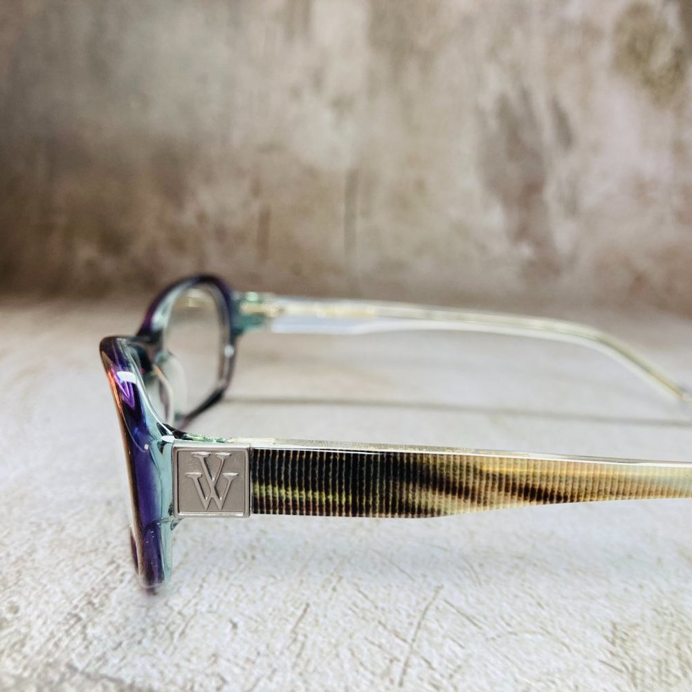 Vera Wang Rectangular Currant Crystal & Silver Ey… - image 3